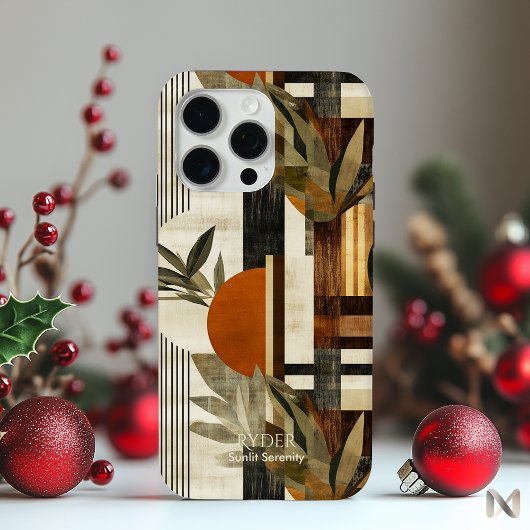 Modern Earthy Botanical - Abstract Minimalist Case-Mate iPhoneケース