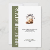 Modern Earthy Colors Christmas Greeting Template シーズンカード (正面)