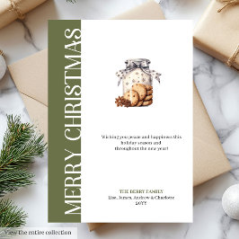 Modern Earthy Colors Christmas Greeting Template シーズンカード