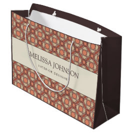 Modern Earthy Mosaic Branding Gift Bag ラージペーパーバッグ