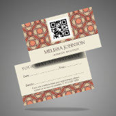 Modern Earthy Mosaic Interior Design Appointment 予約カード