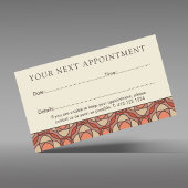 Modern Earthy Mosaic Interior Design Appointment 予約カード