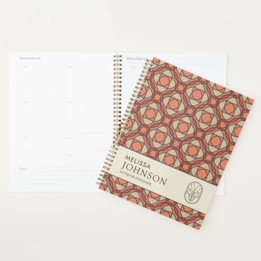 Modern Earthy Mosaic Interior Designer Planner プランナー手帳 (ディスプレー)