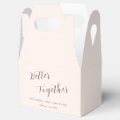 Modern Earthy Neutral Wedding フェイバーボックス (オープン)