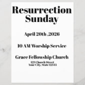 Modern Easter Church Flyer Template チラシ (正面)