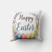 Modern Easter Eggs Beautiful Collection クッション (裏面)