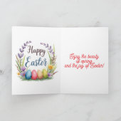 Modern Easter Eggs Beautiful Collection シーズンカード (内部)