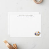 Modern Easter Eggs Family ノートカード (正面/裏面インサイチュ)