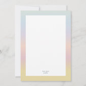 Modern Easter Family Photo Card | Soft Pastels シーズンカード (裏面)