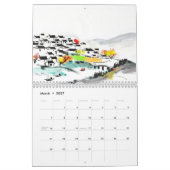 Modern Echoes of China – Ink & Culture Calendar 20 カレンダー (3月 2027)