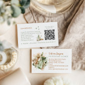 Modern Eco Cleaner Housekeeping QR Code Minimal 名刺