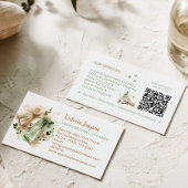 Modern Eco Cleaner Housekeeping QR Code Minimal 名刺