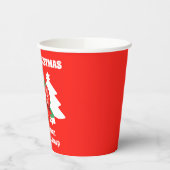 Modern Editable Business  Christmas Holiday Party 紙コップ (左)