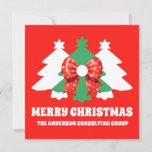 Modern Editable Business Christmas Trees