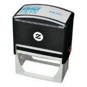 MODERN EDITABLE IMAGE TEXT TEMPLATE LIGHT BLUE セルフインキングスタンプ (商品)