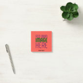 MODERN EDITABLE RED ORANGE IMAGE TEXT TEMPLATE ポストイット (オフィス)