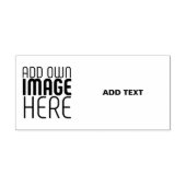 MODERN EDITABLE SIMPLE WHITE IMAGE TEXT TEMPLATE セルフインキングスタンプ (デザイン)