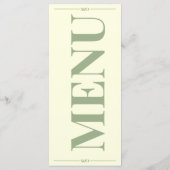 Modern Editable Wedding Menu メニュー (裏面)