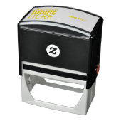 MODERN EDITABLE WHITE IMAGE TEXT TEMPLATE YELLOW セルフインキングスタンプ (商品)