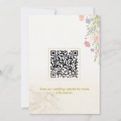 Modern Editorial Photo Save the Date with QR Code セーブザデート (裏面)