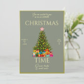 Modern Elegance Christmas Party 招待状 (スタンド正面)