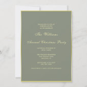 Modern Elegance Christmas Party 招待状 (裏面)