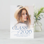 Modern Elegance Class of 2026 Photo Graduation 招待状 (スタンド正面)