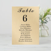 Modern Elegance Gold Table Number Seating Chart (スタンド正面)