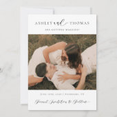 Modern Elegance Photo Wedding  セーブザデート (裏面)