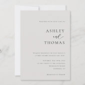 Modern Elegance Photo Wedding  招待状 (正面)