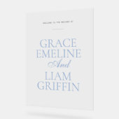 Modern Elegance Wedding Acrylic Reception Sign アクリルサイン (傾斜)