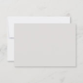 Modern Elegance WeddinRSVP QR Code Card 出欠カード (裏面)