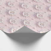 Modern Elegant "3D" Look Wedding Floral Gift Wrap ラッピングペーパー (角)