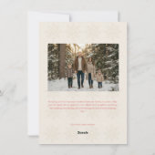 Modern Elegant 4 Photo Merry Christmas シーズンカード (裏面)