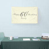 Modern Elegant 60th Birthday Party 横断幕 (トレードショー)