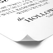 Modern Elegant B&W Playing Card Guest Book Sign ポスター (角)