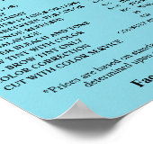 Modern Elegant Beauty Salon Price List ポスター (角)