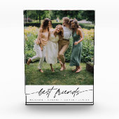 Modern Elegant Best Friends Script Typography フォトブロック (正面)