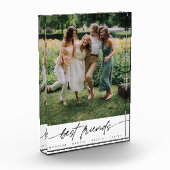 Modern Elegant Best Friends Script Typography フォトブロック (左)