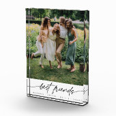 Modern Elegant Best Friends Script Typography フォトブロック (右)