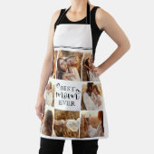 Modern Elegant Best Mom Ever Custom Photo Collage エプロン (インサイチュ)