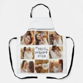 Modern Elegant Best Mom Ever Custom Photo Collage エプロン (正面)