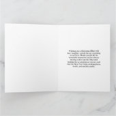 Modern Elegant Black and Gold Mr and Mrs Christmas カード (内部)