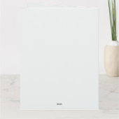 Modern elegant black bold typography Graduation サンキューカード (裏面)