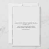 Modern elegant black bold typography Graduation 案内状 (裏面)