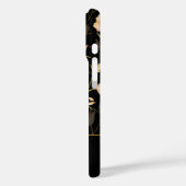 Modern Elegant Black Gold Floral Pattern Case-Mate iPhoneケース (裏面 / 左)