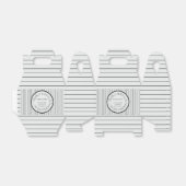 Modern elegant black stripe & bold typography grad フェイバーボックス (折り畳みなし)