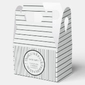 Modern elegant black stripe & bold typography grad フェイバーボックス (オープン)