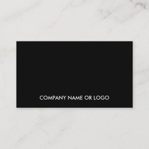Modern Elegant Black White Simple Company 名刺
