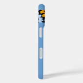 Modern Elegant Blue Black Floral Pattern  Case-Mate iPhoneケース (裏面 / 右)